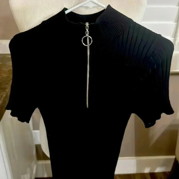 Top shop Knit Funnel Neck Variegated Rib Maxi Dress
8052 - Picture 5 of 7